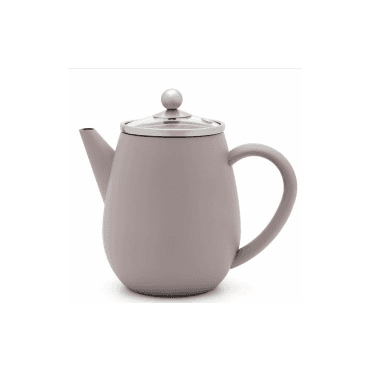 Eva Double-walled Teapot 1.1l + Filter - Matt Concrete Grey