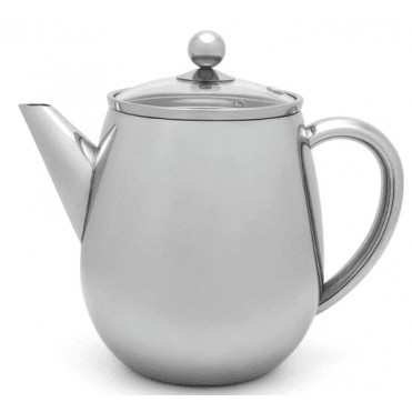 Eva Double-walled Teapot 1.1L + Filter - Matt Shiny / Gloss