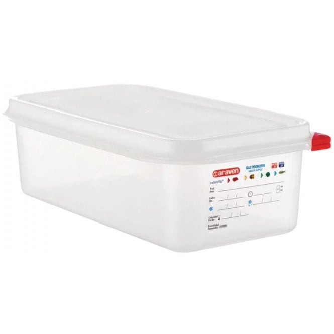 Araven  Gastro 1/3 - 100mm - 4L - With Lid (3030)