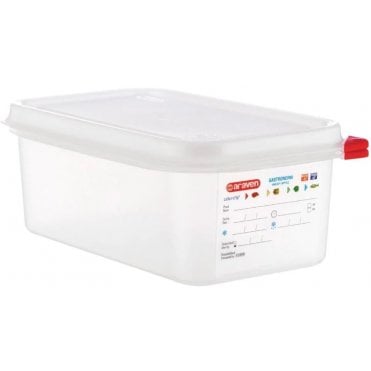 Araven Gastro 1/4 - 100mm - 2.8L - With Lid (3027)