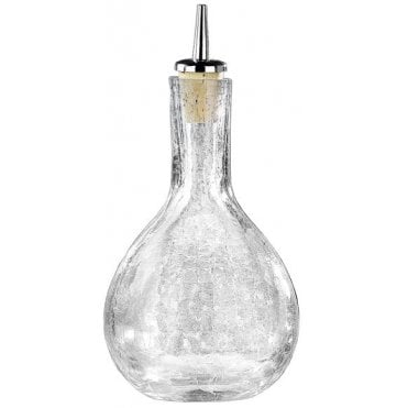 Bitters Bottle Cracked Glass Finish 330ml / 12oz