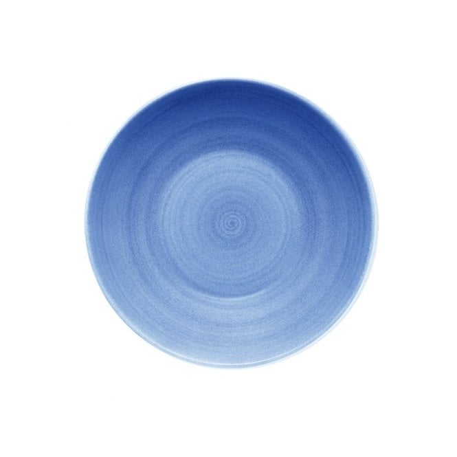 Artis Blue Modern Rustic Deep Coupe Plate -12