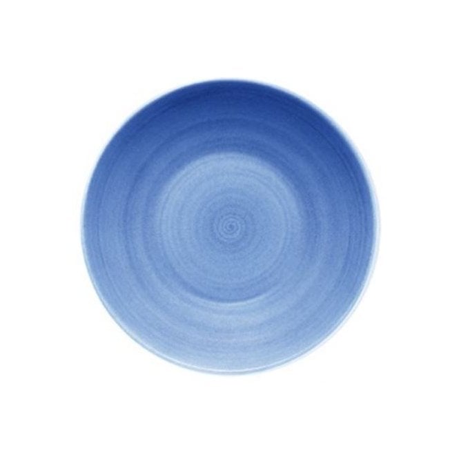 Artis Blue Modern Rustic Deep Coupe Plate - 7
