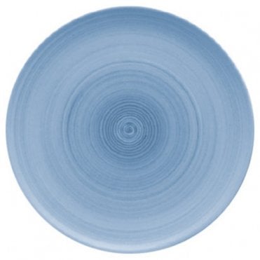 Blue Modern Rustic Flat Coupe Plate - 11" (28cm) (Box Of 12)