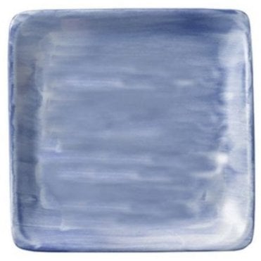 Blue Modern Rustic Flat Square Plate - 6" (15cm) (Box Of 12)