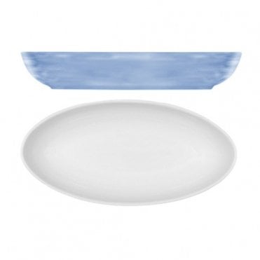 Blue Modern Rustic Relish Dish Oval - 11" (28cm) (Box Of 12)