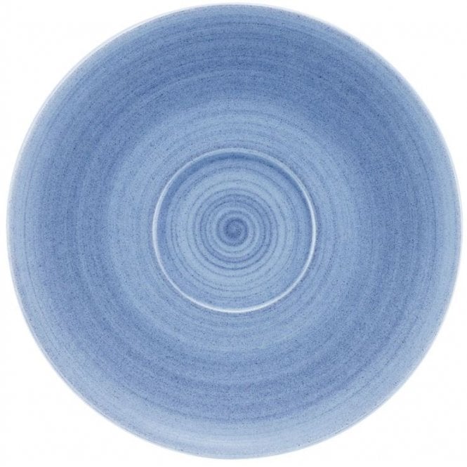Artis Blue Modern Rustic Saucer Coupe - 4.72