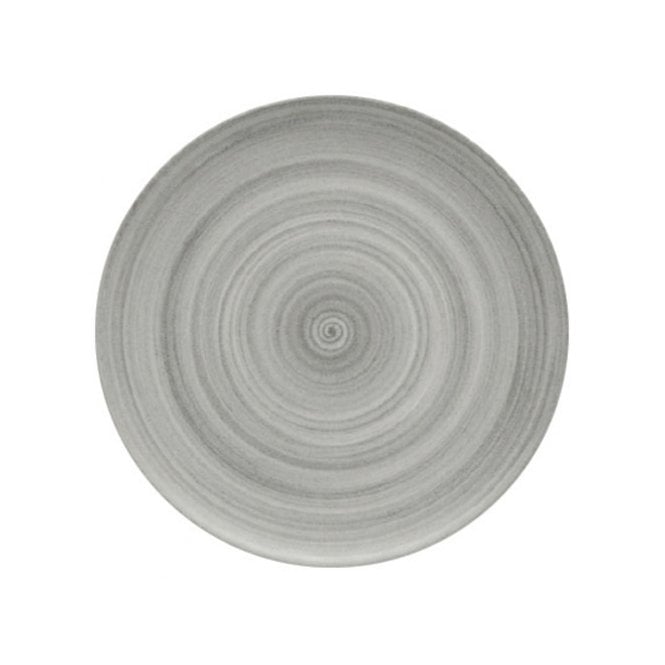 Artis Grey Modern Rustic Flat Coupe Plate - 12.5