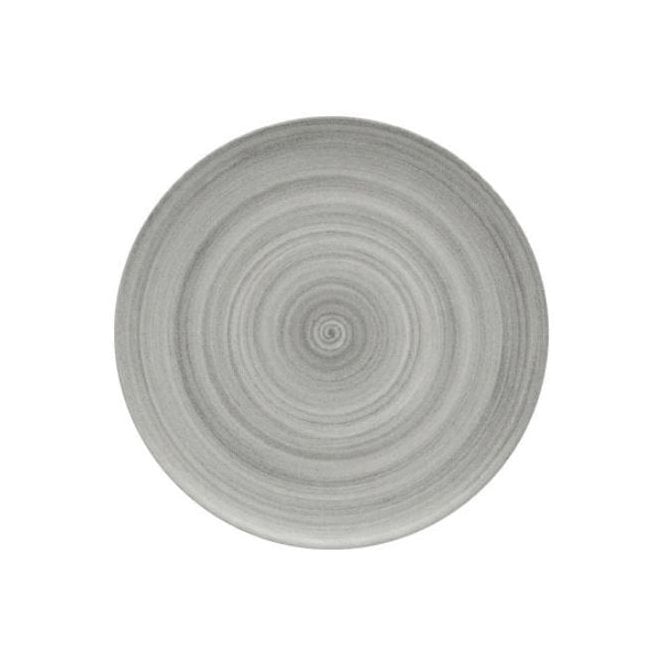 Artis Grey Modern Rustic Flat Coupe Plate - 6