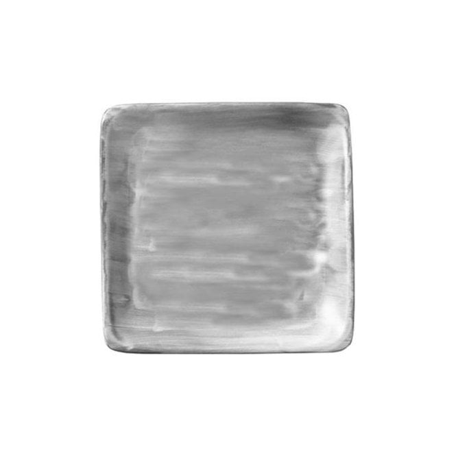 Artis Grey Modern Rustic Flat Square Plate - 8.26