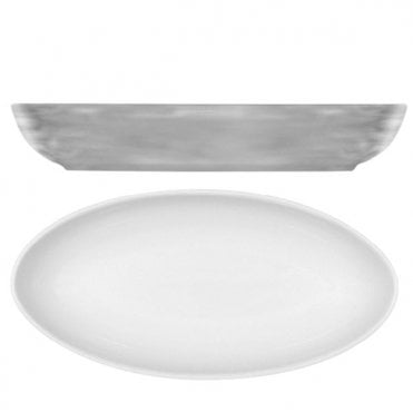 Grey Modern Rustic Relish Dish Oval - 9" (23cm) (Box Of 12)