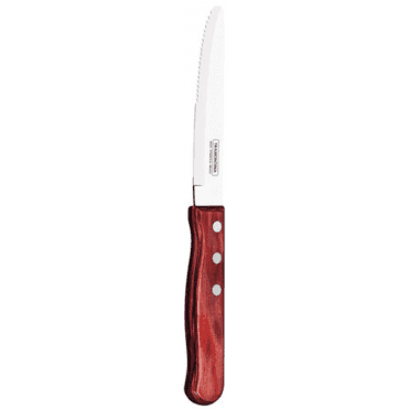 Jumbo 3 Stud Steak Knife 25cm Red Polywood (Pack Of 12)