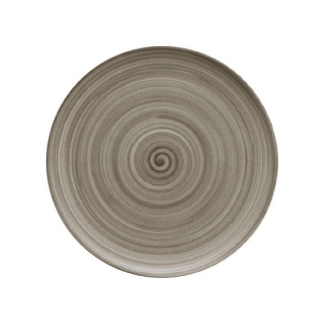 Artis Wood Modern Rustic Flat Coupe Plate - 10.2