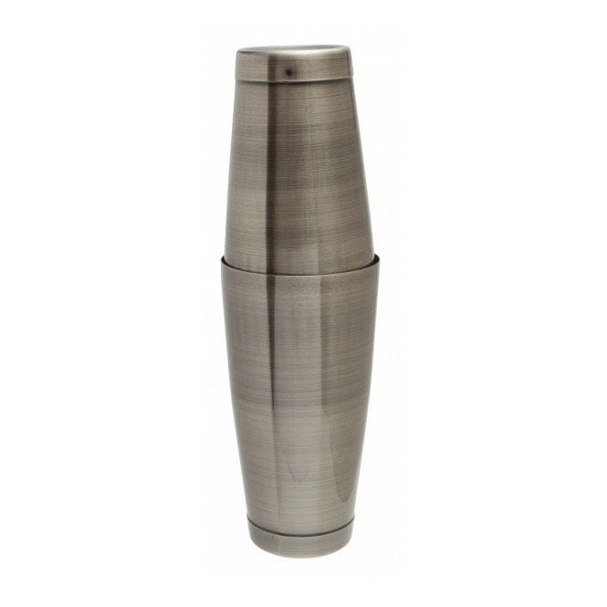 Beaumont Antique Brass Tin On Tin Cocktail Shaker (28oz & 18oz)