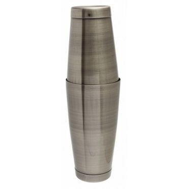 Antique Brass Tin On Tin Cocktail Shaker (28oz & 18oz)