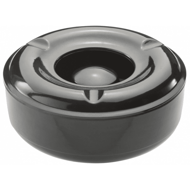 Beaumont Black Windproof Ashtray