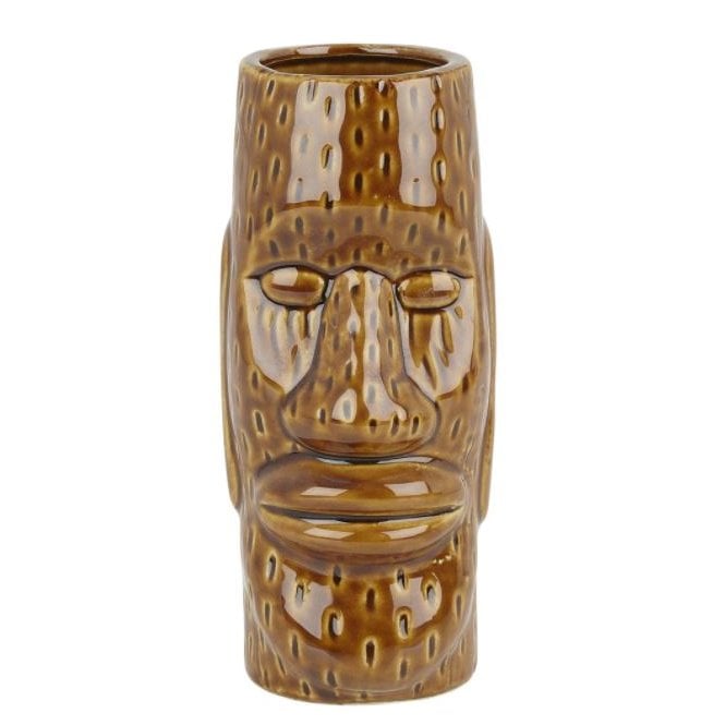 Beaumont Ceramic Easter Islaner Tiki Mug Brown 450ml