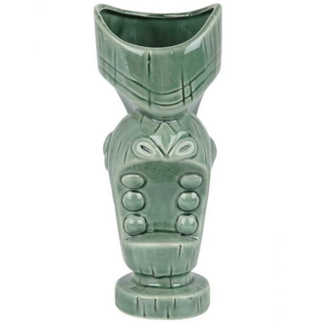 Beaumont Ceramic Large Mouth Tiki Mug Green 650ml