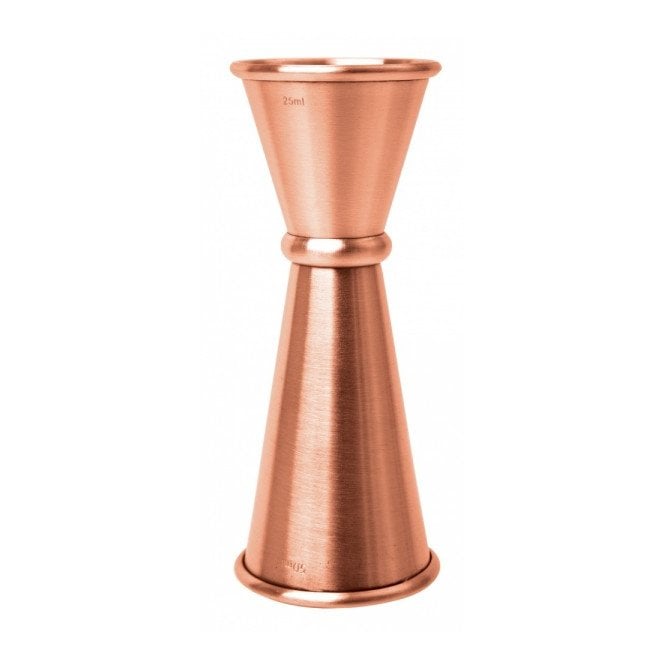 Beaumont Mezclar Banded Jigger Copper Plated 25ml/35ml/50ml