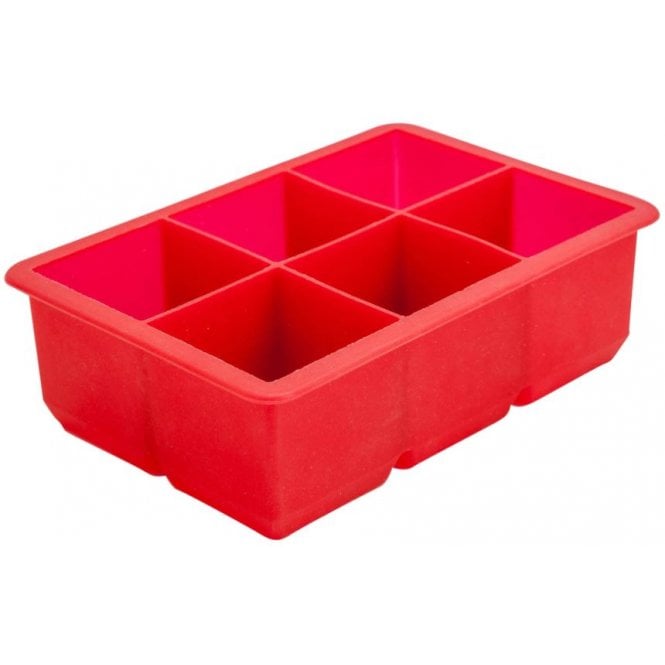 Beaumont Silicone Red 6 Section Ice Mould - 2