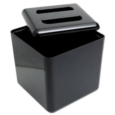 Square Black Ice Bucket