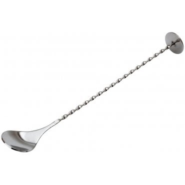 Stainless Steel Bar Spoon With Masher 11"