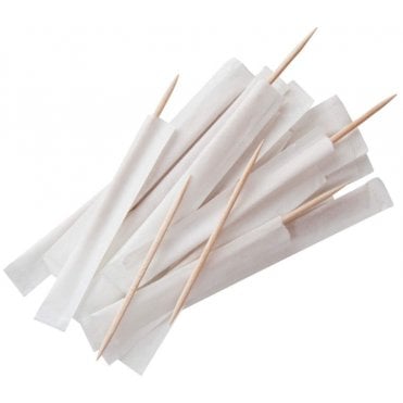 Wood Toothpicks Individually Wrapped (Box Of 1000)