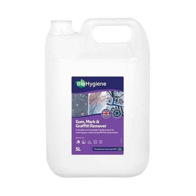 Biohygiene  Gum, Mark And Grafitti Remover Rtu 5L (Box Of 2)