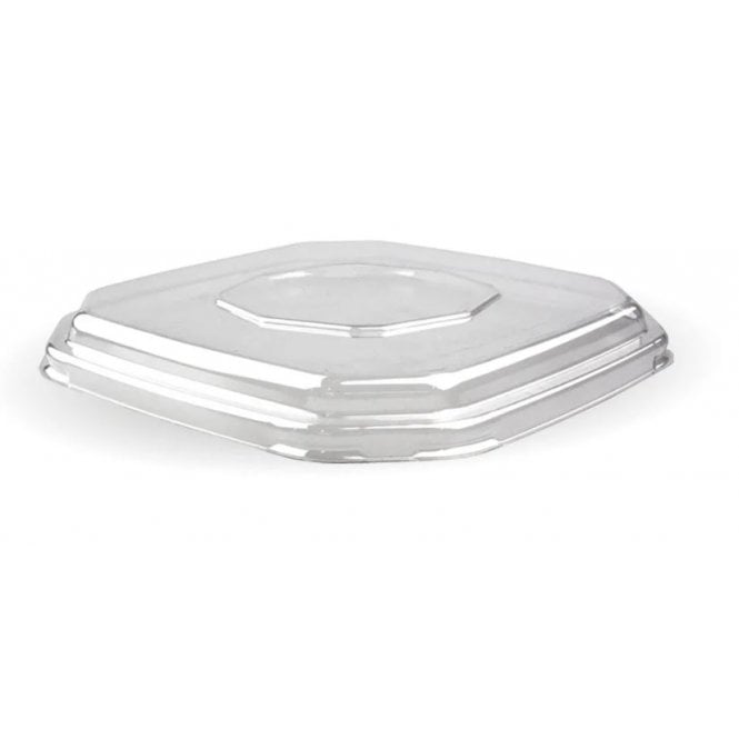 BioPak Biocane Clear RPET Lid for 500ml Octagonal Box (Pack of 400)
