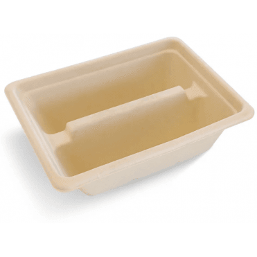 BioCane Two-Compartment Taco Box Base (Pack of 400)
