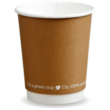 Brown Double Wall Kraft BioCup 12oz (Pack of 500)