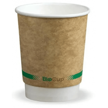 Brown Double Wall Kraft BioCup 8oz (Pack of 500)