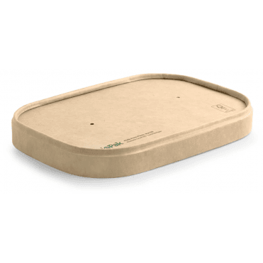 Kraft Paper Lid for 500/750ml Rectangular Containers (Pack of 300)