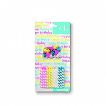 Birthday Candles Assorted (Pack Of 24)