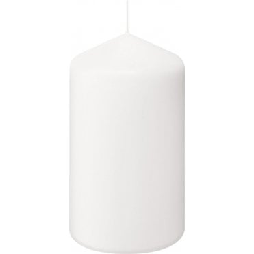 Pillar Candles 80 x 150mm / 6x3" White (Box Of 6)