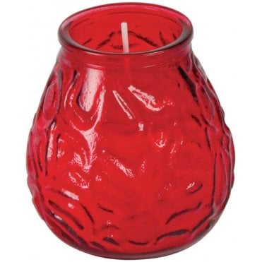 Red Candle Low Boy (Single) (Box Of 12)