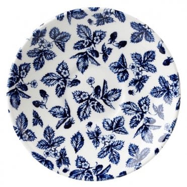 Blue Bramble 14.1cm (5.5") Georgian Saucer Vintage Print (Box Of 12)