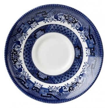Blue Willow 14.1cm (5.5") Georgian Saucer Vintage Print (Box Of 12)