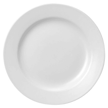 Classic Plate 22cm/9" Wide Rim White Churchill (Box Of 24)