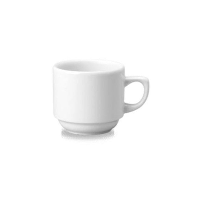 Churchill China Coffee Cup Maple 115ml / 4oz White Churchill (Box Of 12)