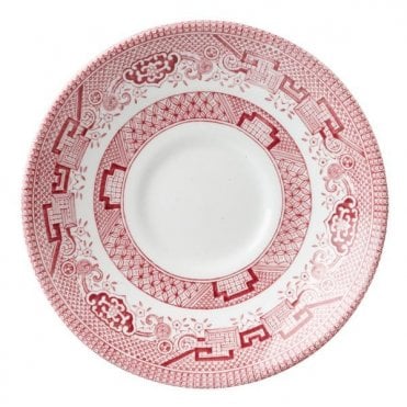 Cranberry Willow 14.1cm (5.5") Georgian Saucer Vintage Print (Box Of 12)