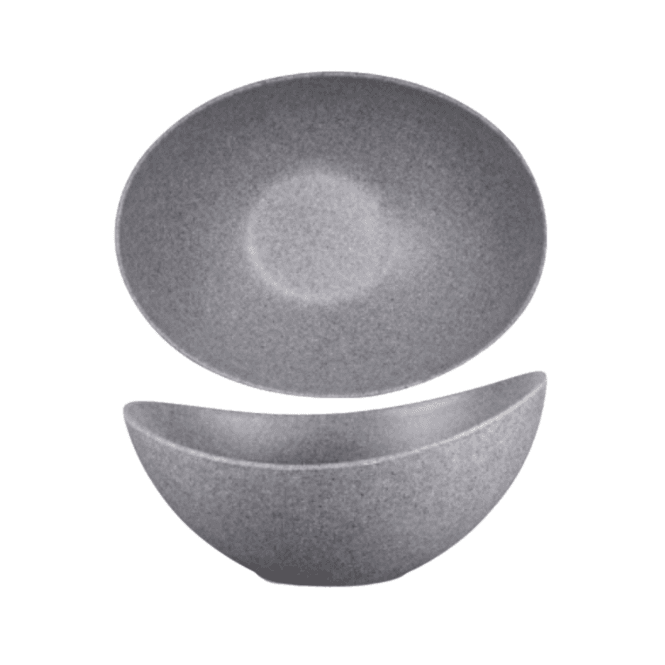 Churchill China Granite Melamine Moonstone Buffet Bowl 35.5cm X 25cm X 18cm / 14