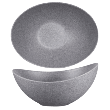 Granite Melamine Moonstone Buffet Bowl 35.5cm X 25cm X 18cm / 14" X 11" X 7.13" (Box Of 2)