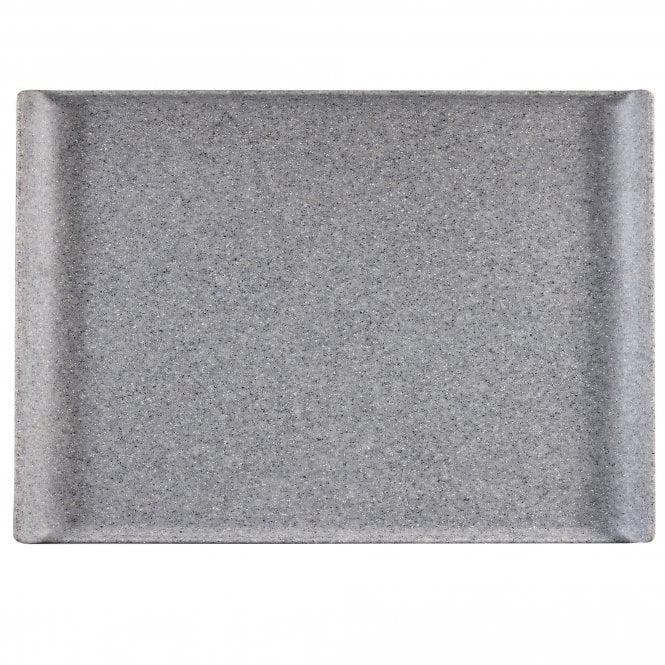 Churchill China Granite Melamine Rectangluar Buffet Tray 53cm X 32.5cm / 20.88
