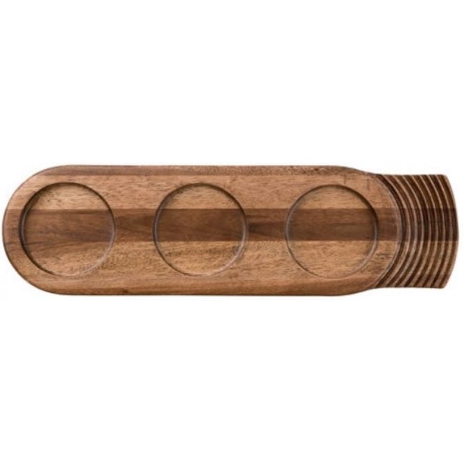 Churchill China Igneous Handled Wooden Presentation Tray Large Single 48x14cm/19x5.5