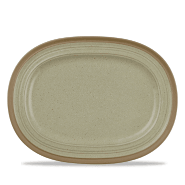 Igneous Rustic Oval Plate - 12.75" (32cm) (Box Of 6)