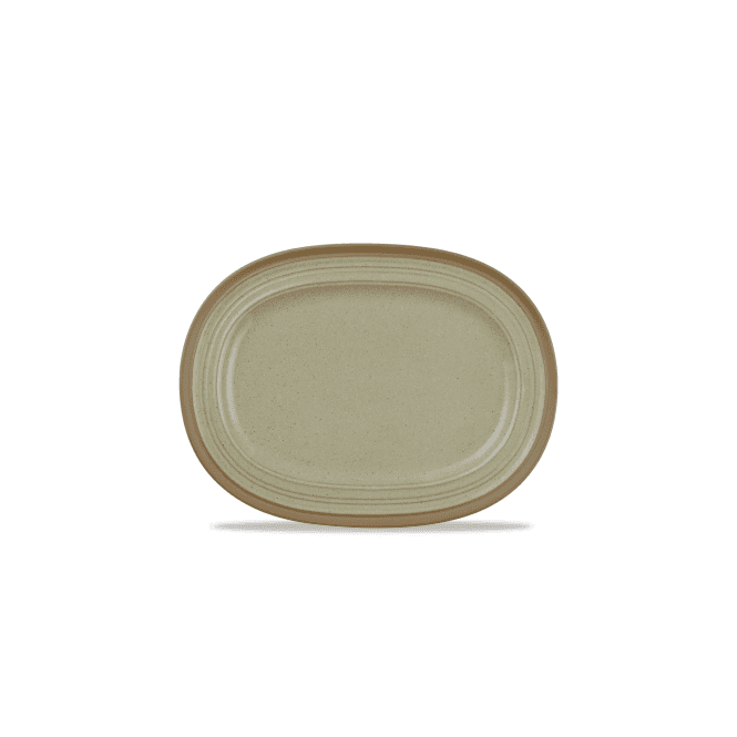 Churchill China Igneous Rustic Oval Plate - 14