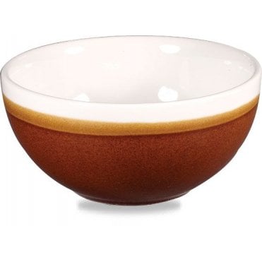 Monochrome Bowl Cinnamon Brown 13.2 X 6.3cm / 5.13" X 2.5" / 47cl 16oz (Box Of 12)
