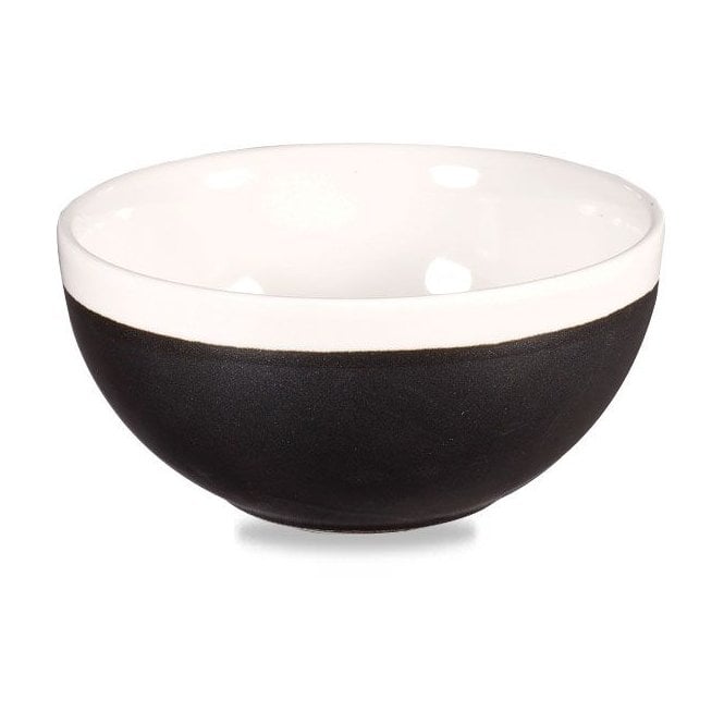 Churchill China Monochrome Bowl Onyx Black 13.2 X 6.3cm / 5.13