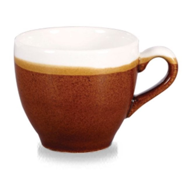 Churchill China Monochrome Espresso Cup Cinnamon Brown 10cl 3.5oz (Box Of 12)